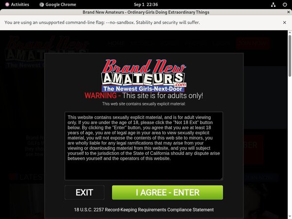 Brand New Amateurs Member Access