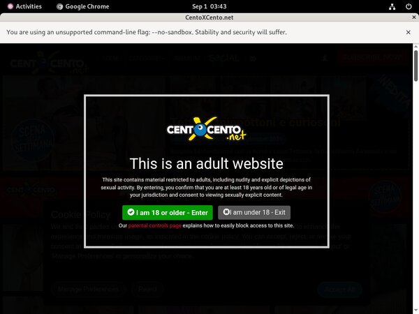 Centoxcento Sing Up