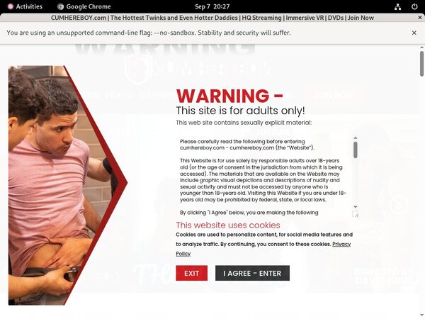 Cum Here Boy Website