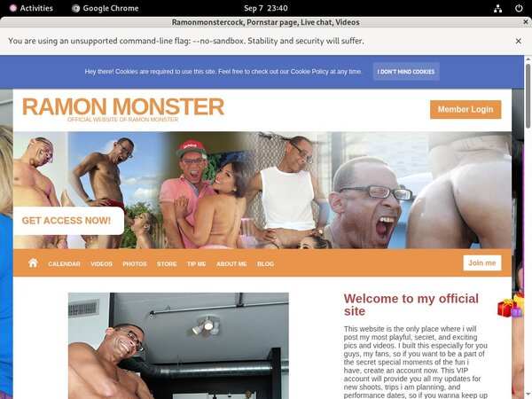 Free Ramonmonstercock Account Login