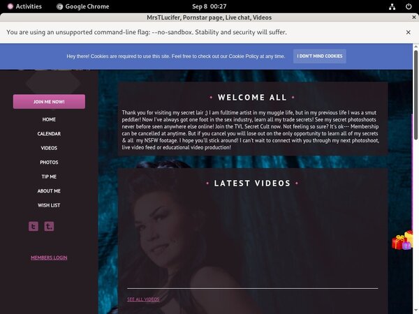 Free User For Trixievonlucifer.modelcentro.com