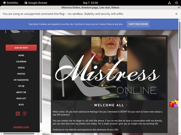 Get A Free Mistressonline Login