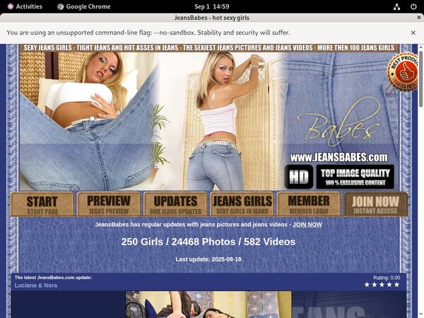 Jeans Babes Web Billing