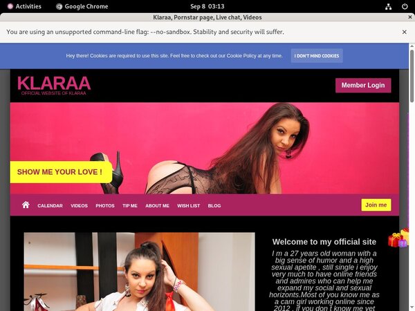 Klaraa.modelcentro.com Get Trial Membership