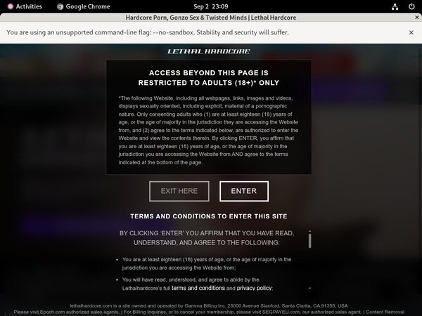Lethal Hardcore Free Passes