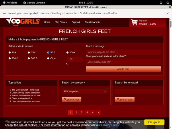 Limited FRENCH GIRLS FEET Promo