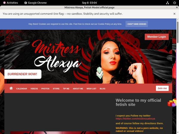 Mistress Alexya Billing Form