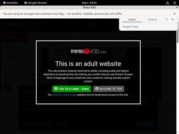 Pink O VOD Trial Promo