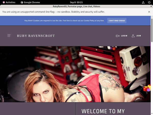 RubyRaven69 Login Codes