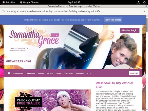 SamanthaGraceLive Promotion