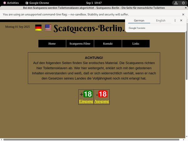 Scat Queens Berlin Pay Site