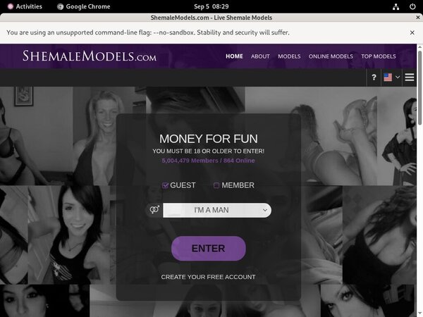 Shemale Models Paypal Payment