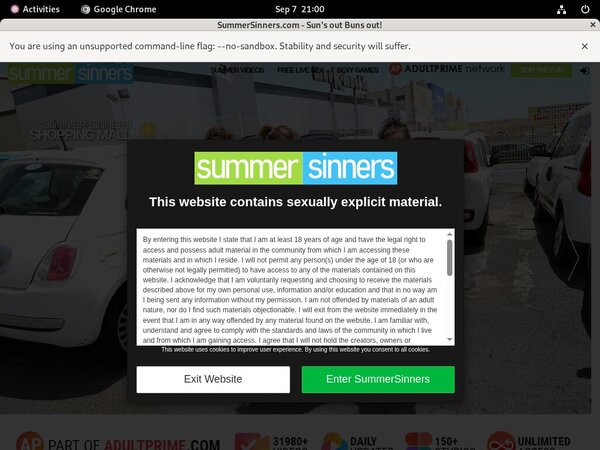 Summer Sinners Login Passwords