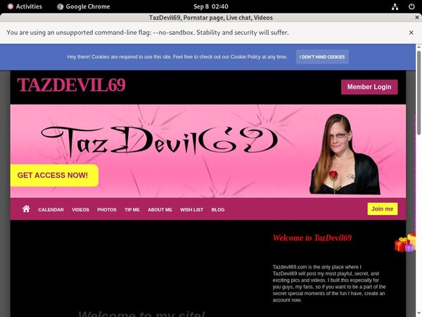 Tazdevil69.modelcentro.com Get Discount