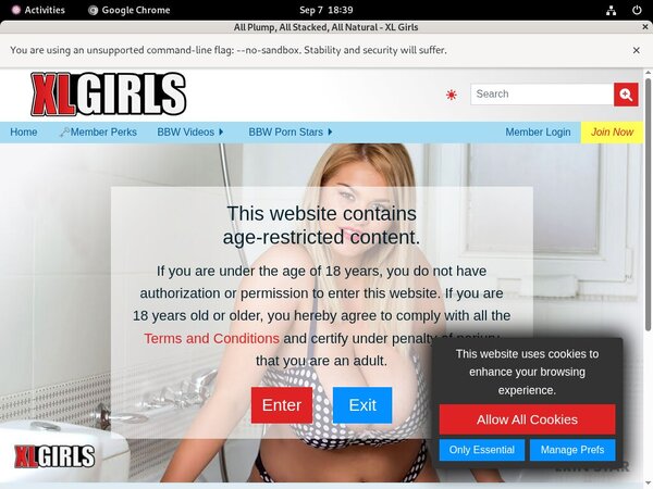 XL Girls Home Page